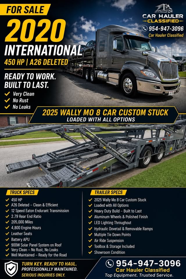 2025 Wally-Mo 8-Car Custom Stack & 2020 International LT for Sale – $118,000 in Birmingham, AL – photo 2