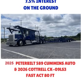 2025 Peterbilt 589 Cummins & 2026 Cottrell CX-09LSFA Package for Sale in Commerce, GA